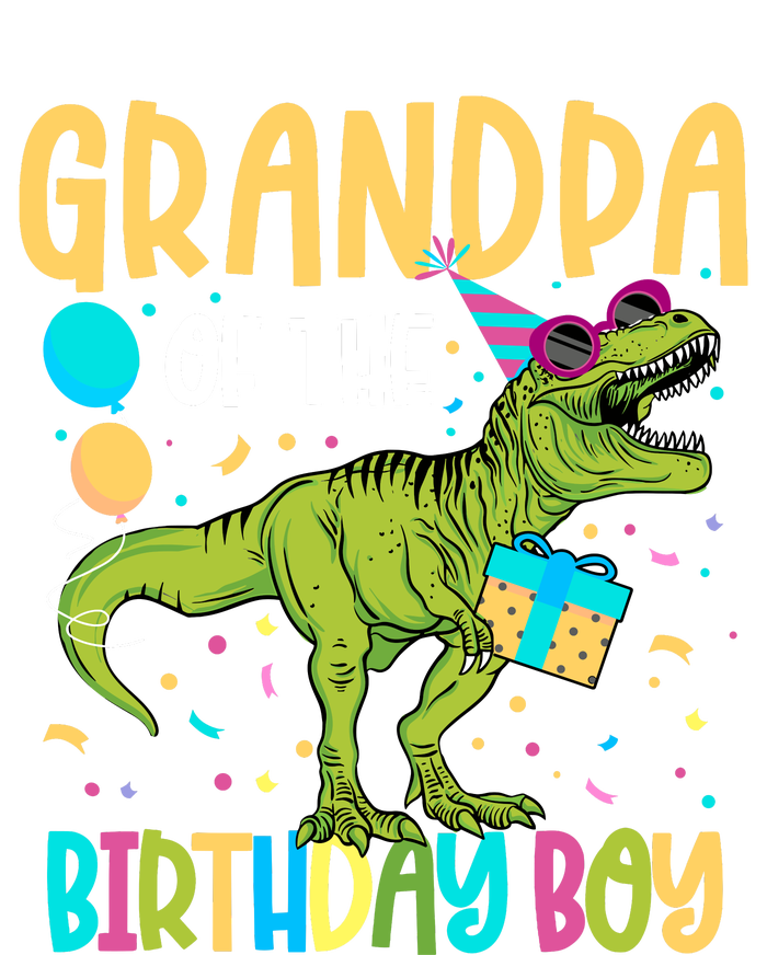 Grandpa Of The Birthday Boy Family Matching Dinosaur Squad Flat Bill Trucker Hat