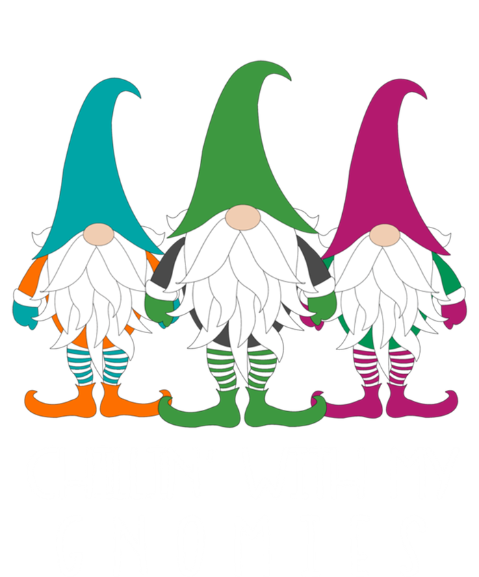 Chillin With My Gnomies Garden Gnome Lawn Care Christmas Gift Women's Racerback Tank