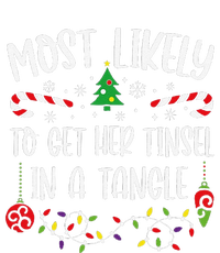 Most Likely To Get Her Tinsel In A Tangle Funny Christmas Family Matching Cute T-Shirt