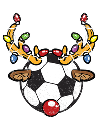 Soccer Ball Reindeer Christmas Pajama Xmas Lights Sport T-Shirt