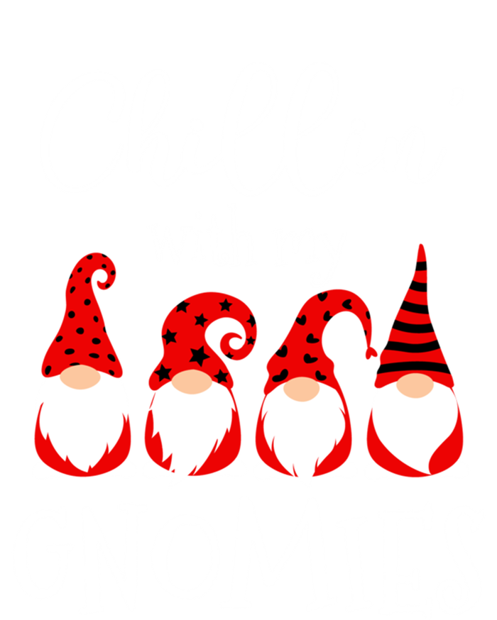 Chillin With My Gnomies Christmas Gnome Holiday Costume Funny Gift T-Shirt