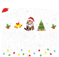 Most Likely To Bring Home A Stray Cat Matching Christmas Dry Zone Grid Polo