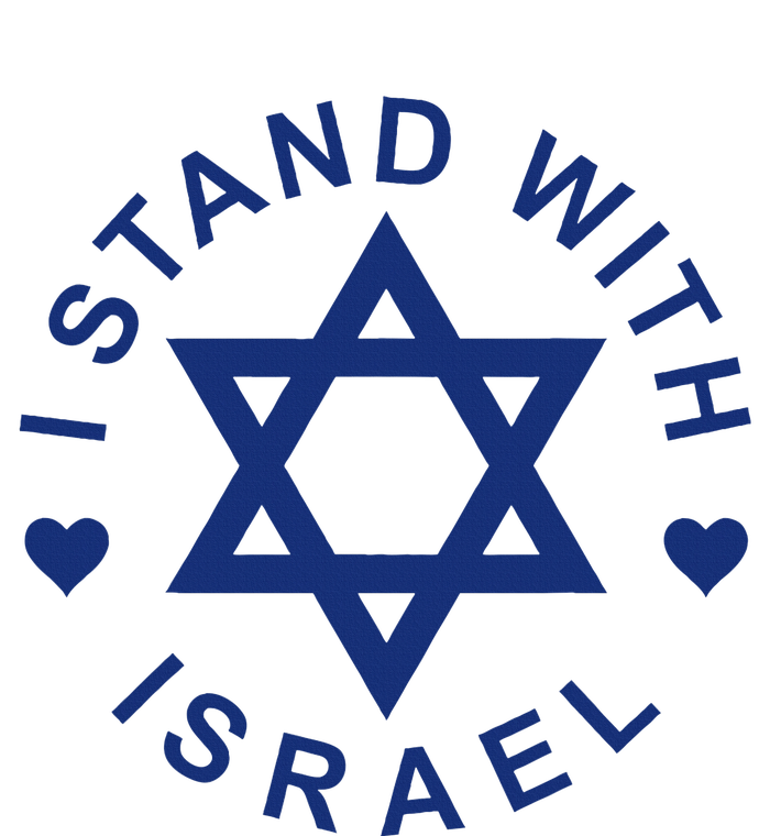 I Stand With Israel Israeli Flag Jewish Star Of David T-Shirt