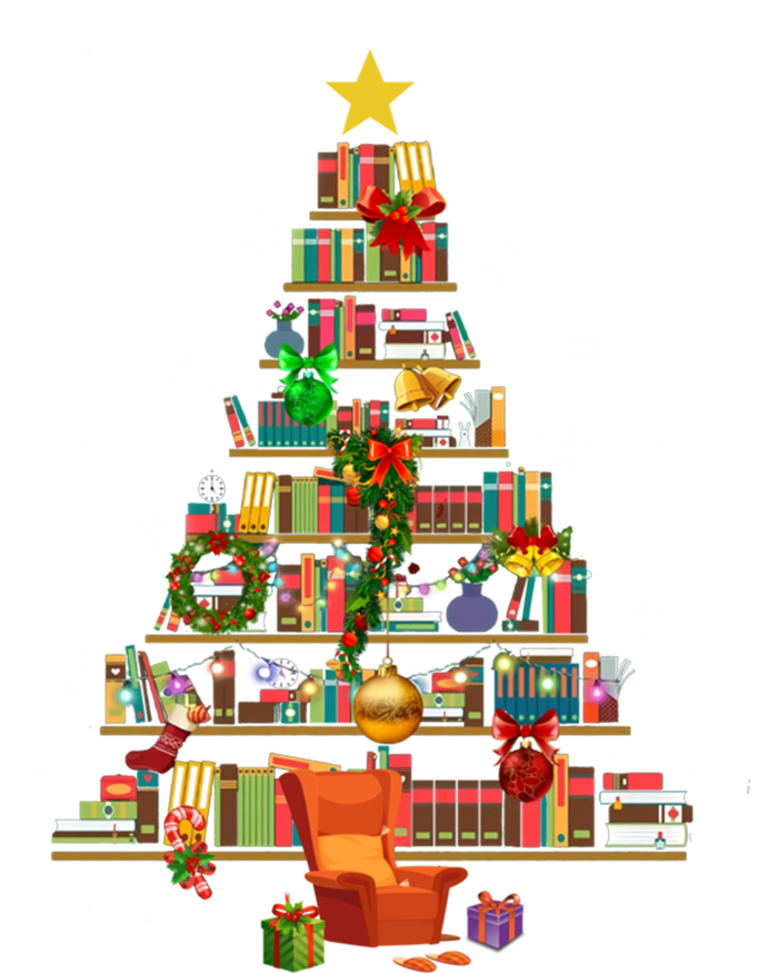 Christmas Tree Made Of Books Book Tree Bookworm Christmas Great Gift Button