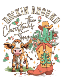 Cow Christmas Western Rockin Around The Christmas Tree Gift T-Shirt