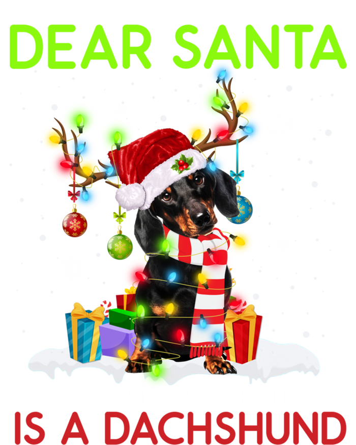 Dear Santa All I Want For Christmas Is A Dachshund Christmas Gift Toddler Sweatshirt