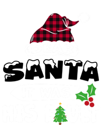 Dear Santa It Was His Fault His And Her Christmas Gift Stripe Pom Pom Beanie