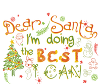 Dear Santa IM Doing The Best I Can Christmas Letter Gift USA-Made Snowflake Beanie