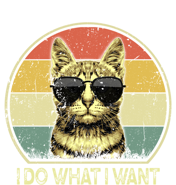 Do What I Want Vintage Kitten Cat My Funny Cat Lover Retro Cool Gift Premium Hoodie