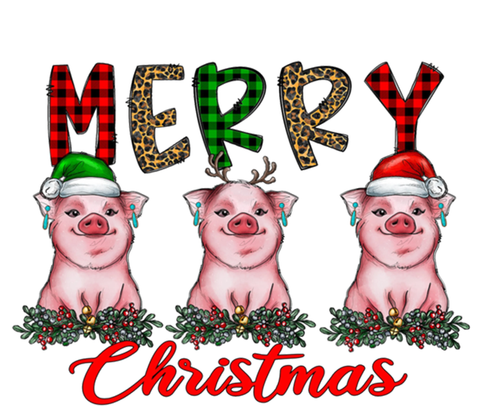 Funny Merry Christmas Pig Farming Farmer Pig Xmas Pig Lover Gift T-Shirt