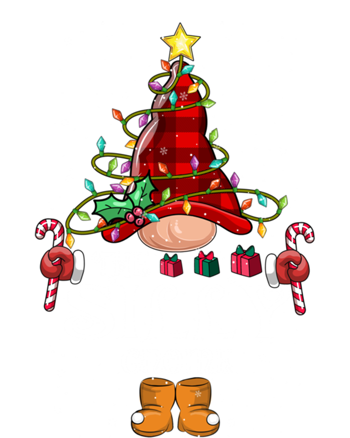 Funny Silly Gnome Christmas Gnome Matching Family Group Gift Women's Racerback Tank