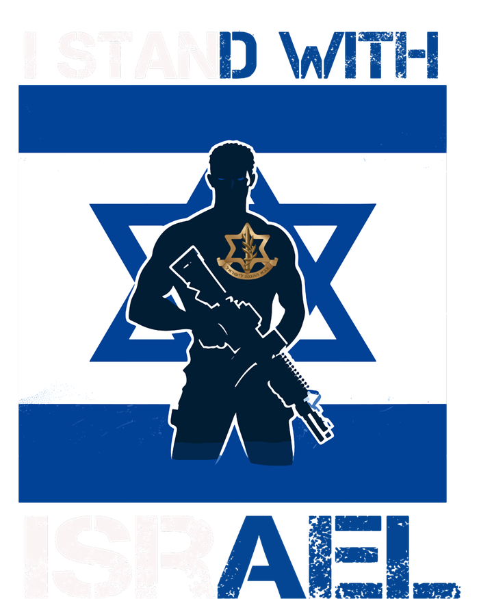 I Stand With Israel Support Israel Love Israeli Idf Snapback Five-Panel Rope Hat