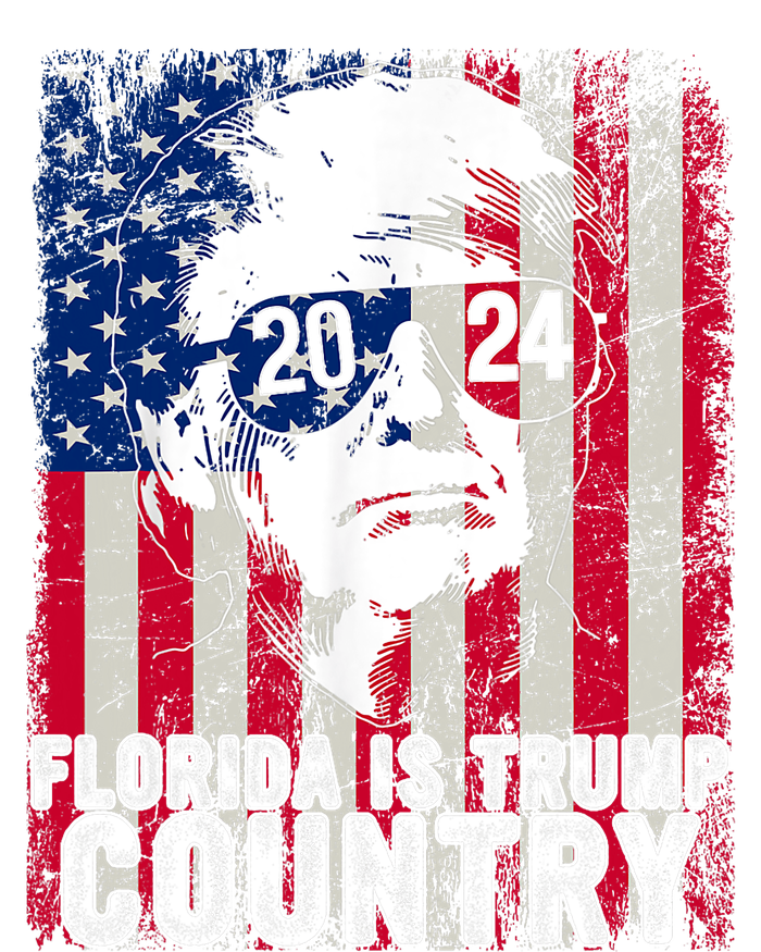 Trump 2024 Florida Trump Country American Flag Election T-Shirt