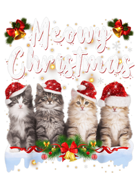 Cat Meowy Family Matching Christmas Pajamas Santa Cats Xmas Flat Bill Trucker Hat