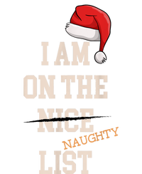 I Am On The Nice Naughty List Funny Santa Hat Xmas Wool Snapback Cap