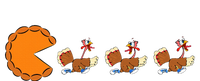 Funny Pumpkin Pie Eating Turkeys Thanksgiving Video Game  T-Shirt