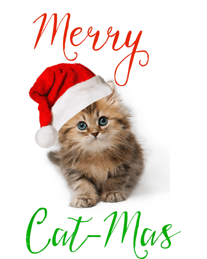 Merry Catmas Funny Christmas Holiday  Cat Kitten Cooling Performance Crew T-Shirt