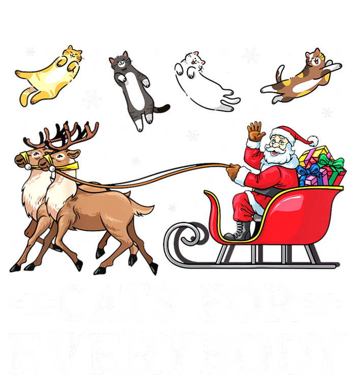 Cats For Everybody Christmas Cat Funny Xmas Women Santa Premium Hoodie