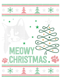 Funny Ugly Christmas Sweater Meowy Catmas Merry Catmas Xmas Women's Long Sleeve Flannel Pajama Set 