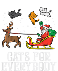 Cats For Everybody Christmas Cat Funny Xmas Wo Santa Tie-Dye Long Sleeve Shirt