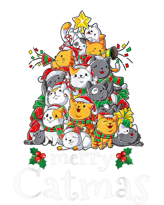 Merry Catmas Funny Cat Dad Cat Mom Christmas Cat Wo  Cooling Performance Long Sleeve Crew