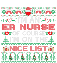 I'm An ER Nurse On Nice List Funny Ugly Xmas Sweater Tie-Dye T-Shirt