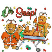 Oh Snap Gingerbread Nurse Funny Nursing Christmas Holiday Premium Hoodie