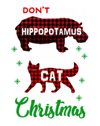 I DonT Want A Hippopotamus Want A Cat Red Plaid Christmas Gift T-Shirt