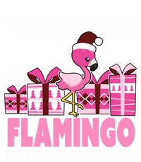 I Just Want A Flamingo For Christmas Flamingo Christmas Gift Valucap Bio-Washed Visor