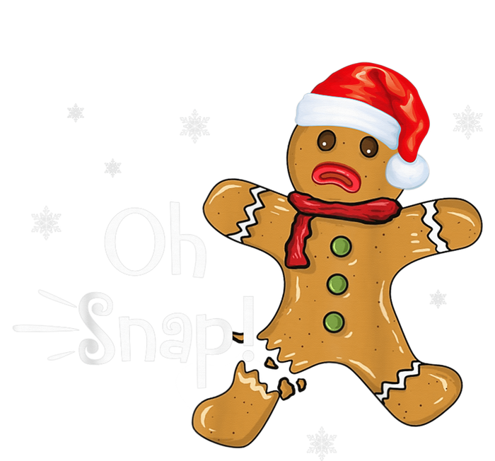 Gingerbread Man Cookie X-Mas Oh Snap Funny Cute Christmas T-Shirt