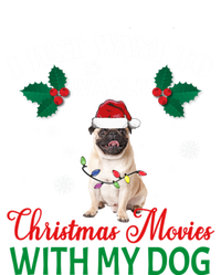 I Just Want To Watch Christmas Movies With My Pug Funny Gift Stripe Pom Pom Beanie