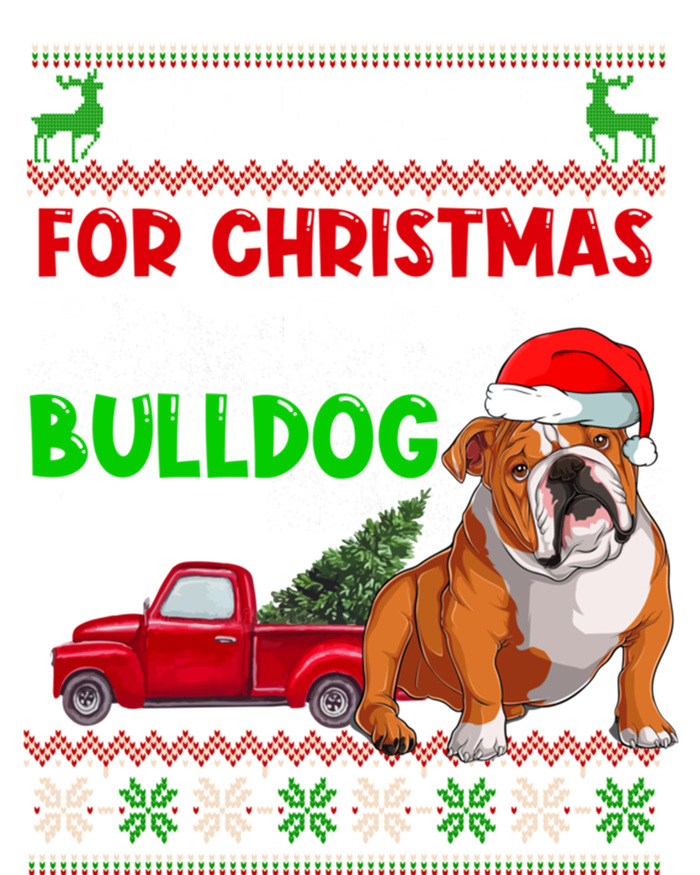 I Want A Bulldog For Christmas Ugly Sweater Dog Xmas Outfit Gift Tall T-Shirt