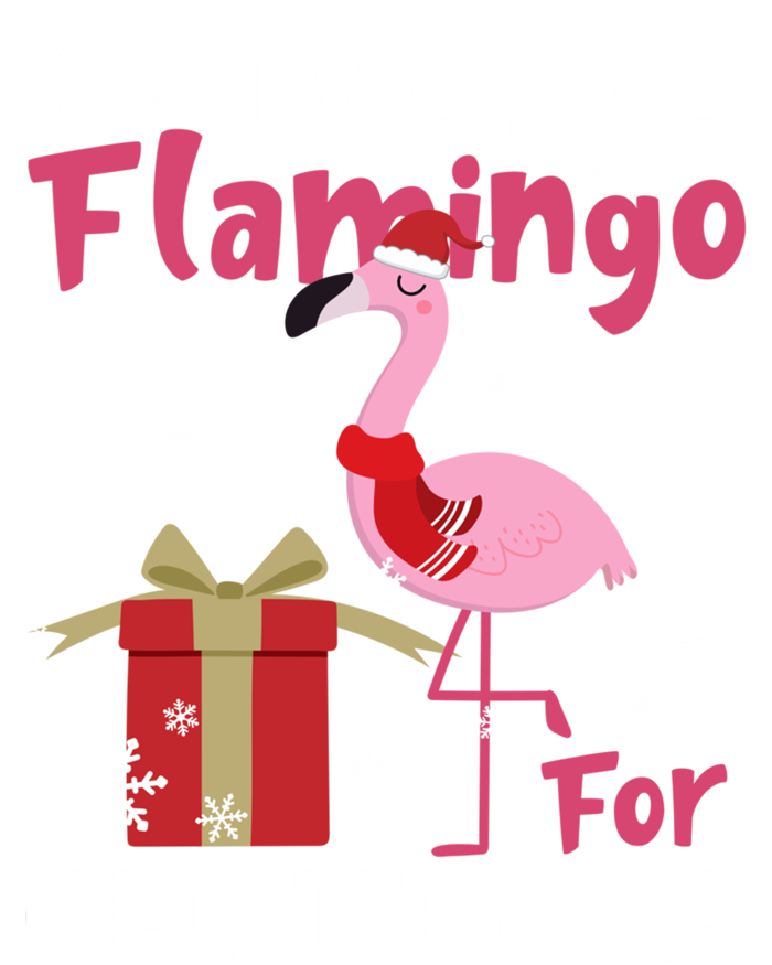 I Want A Flamingo For Christmas Funny Flamingo Lovers Gift Full Zip Hoodie