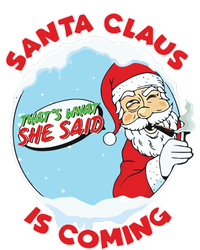 Santa Claus Is Coming Thats What She Said 7-Panel Snapback Hat