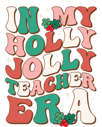 In My Holly Xmas Jolly Teacher Era Retro Christmas Teacher Great Gift Doggie Tank