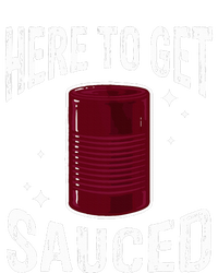 Here To Get Sauced Funny Cranberry Sauce Thanksgiving Food Flat Bill Trucker Hat