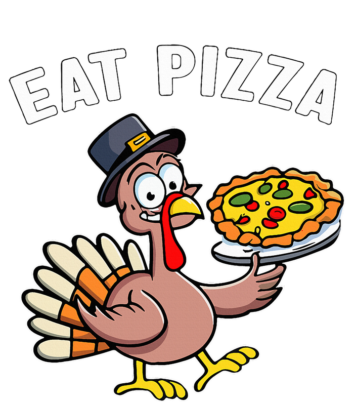 Funny Thanksgiving Turkey Eat Pizza Vegan Thanksgiving Fun T-Shirt