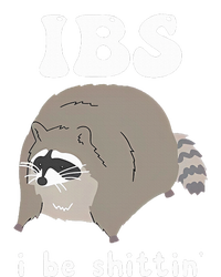 IBS I Be Shittin' Raccoon Funny Women's Knotted Racerback Tank