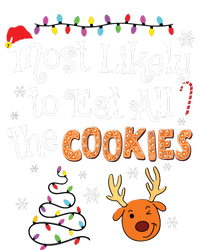 Most Likely To Eat All The Cookies Funny Christmas T-Shirt