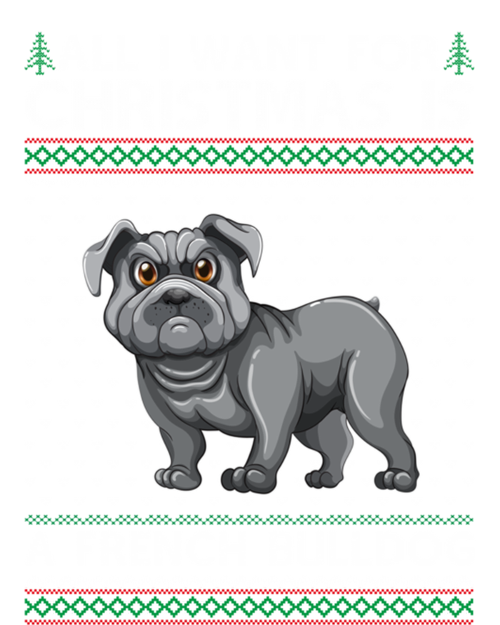 All I Want For Christmas Is A French Bulldog Ugly Xmas Great Gift Button