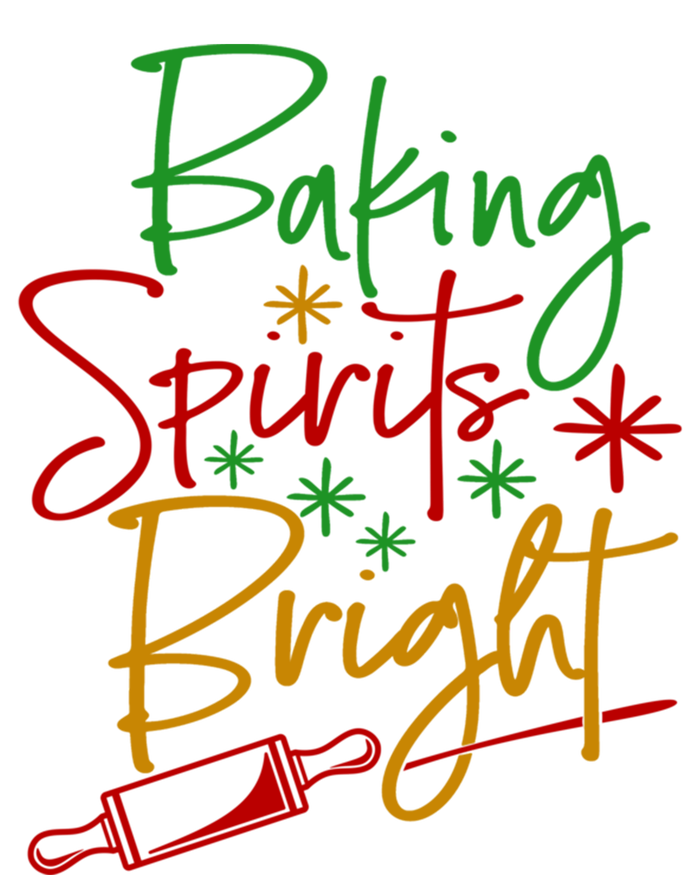 Baking Spirits Bright Christmas Holiday Pastry Chef Bakers Gift Tie-Dye T-Shirt