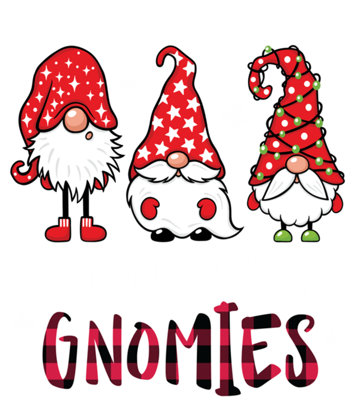 Chillin With My Gnomies Christmas Buffalo Plaid Xmas Family Gift T-Shirt