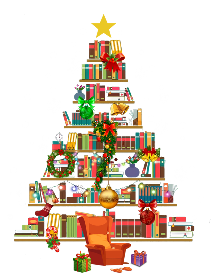 Christmas Tree Made Of Books Book Tree Bookworm Christmas Meaningful Gift Sweatshirt