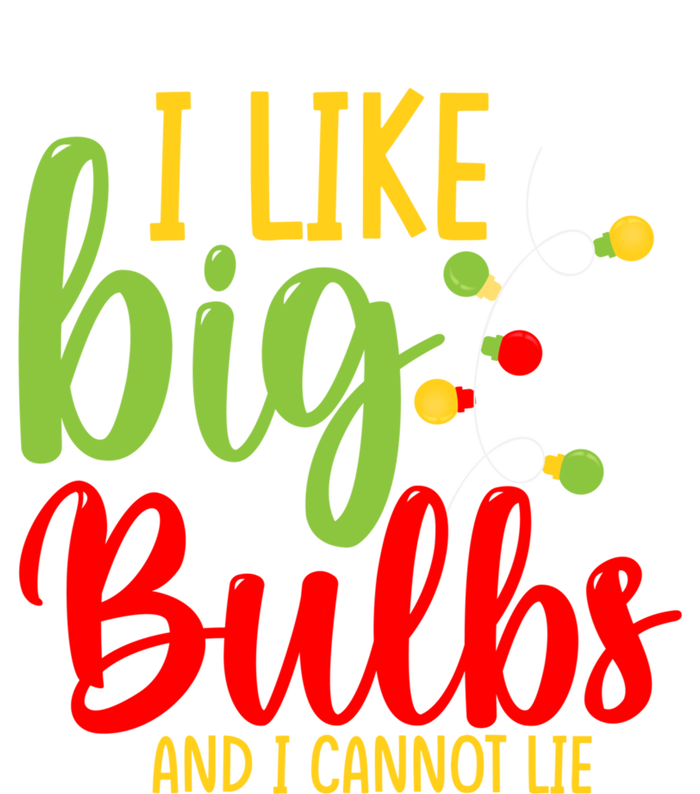 Cute I Like Big Bulbs And I Cannot Lie Christmas Outfit Funny Gift Full-Length Apron With Pockets