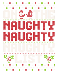 On The Naughty Naughty Naughty List Funny Christmas Tank Top