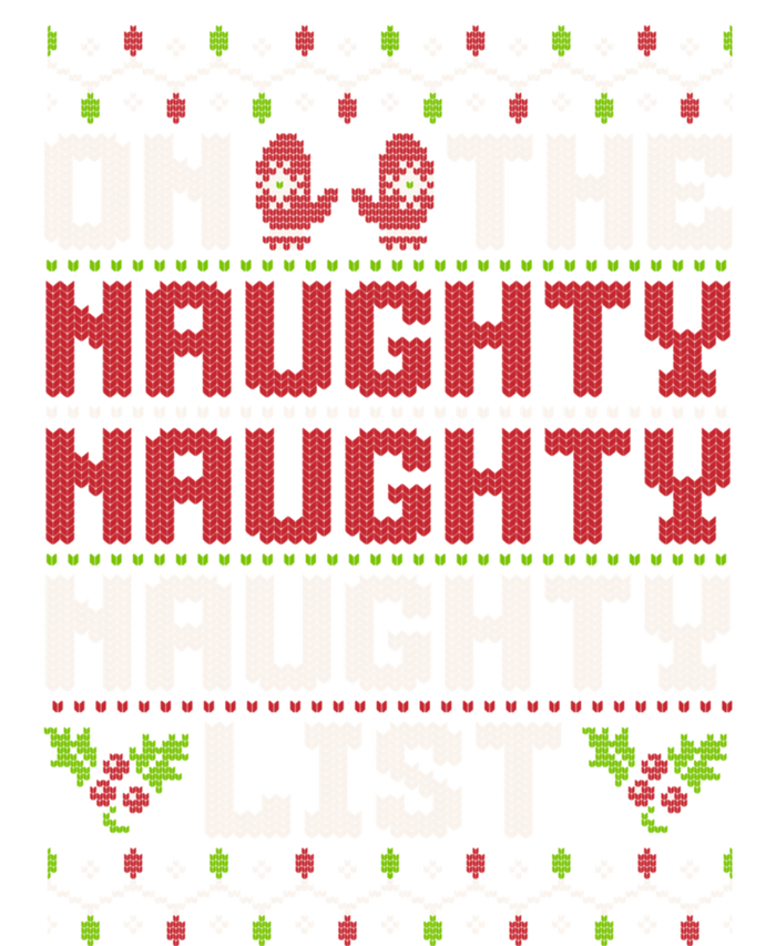 On The Naughty Naughty Naughty List Funny Christmas Tank Top