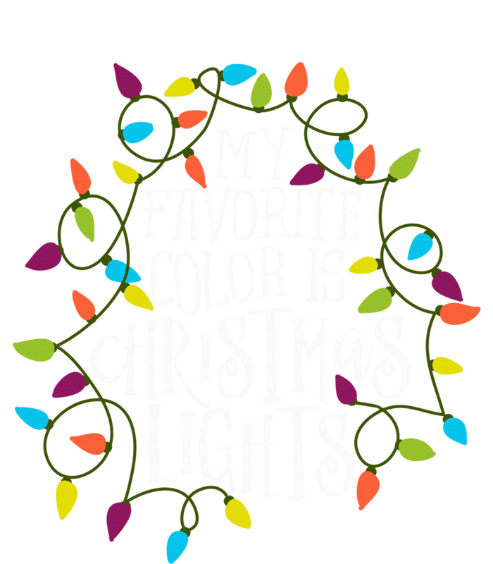 My Favorite Color Is Christmas Lights Gift Tie-Dye Long Sleeve Shirt