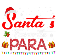 Santa's Favorite Para Christmas Paraprofessional Teacher Flat Bill Trucker Hat