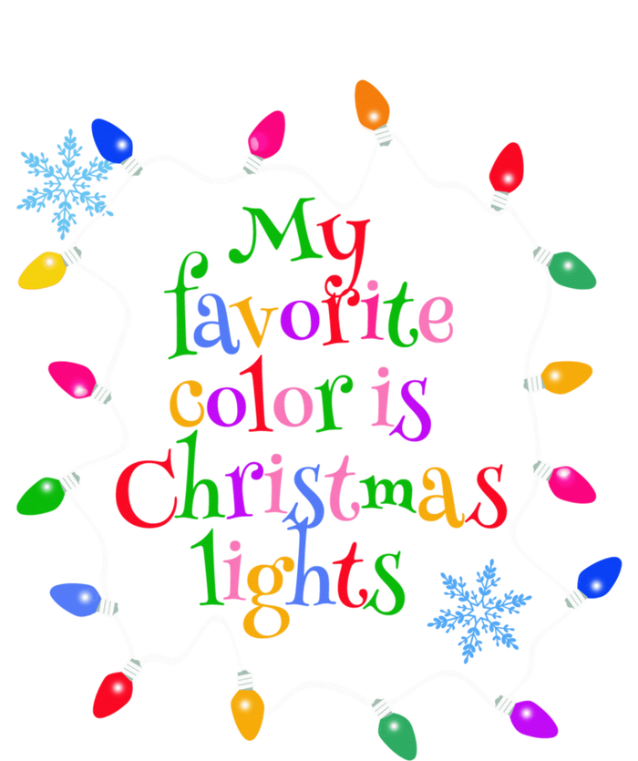 My Favorite Color is Christmas Lights Button