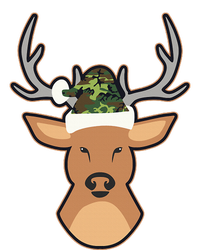 Deer Santa Hat Design Camo Christmas Wool Snapback Cap